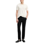 Calvin Klein Jeans Pantaloni Uomo Nero Cotone Zip Tasche - AbbiMar