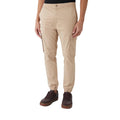 Calvin Klein Jeans Pantaloni Uomo Beige Cotone Zip Tasche Laterali - AbbiMar