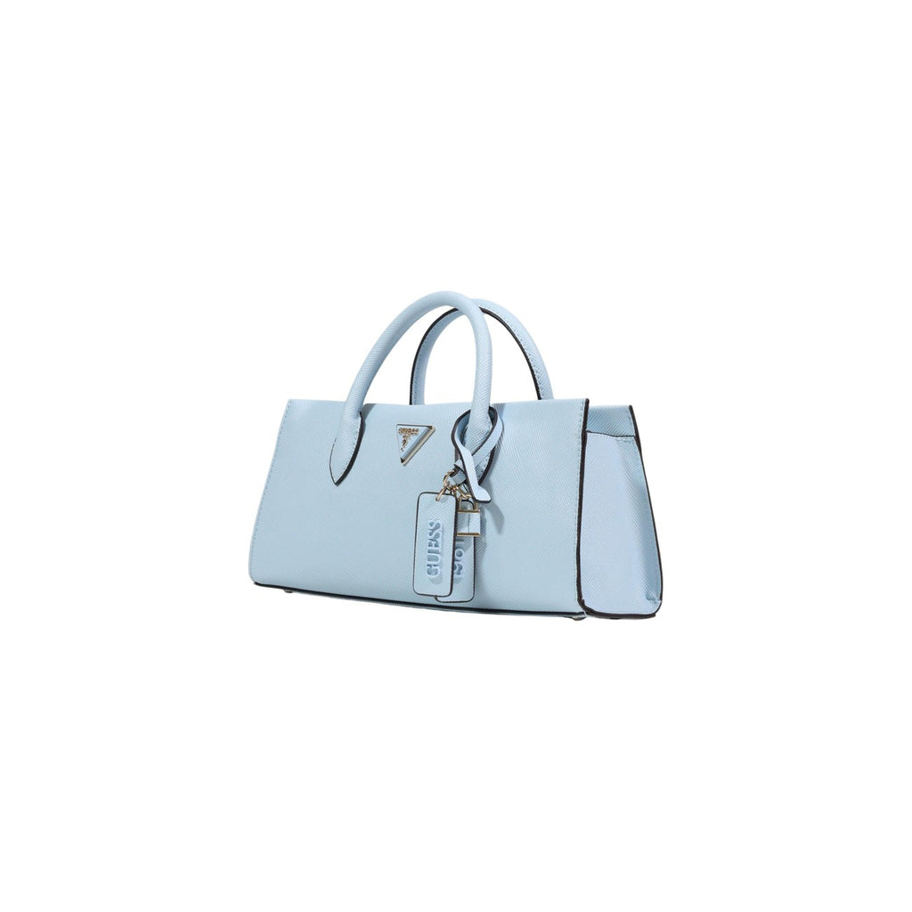 Guess Borsa Donna Azzurro Poliuretano Cerniera Tracolla - AbbiMar