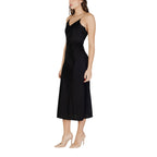 Morgan De Toi Abito Donna Nero Spalline Scollo V - AbbiMar