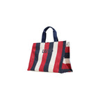Liu Jo Borsa Donna Blu Righe Cotone Tasca Interna - AbbiMar
