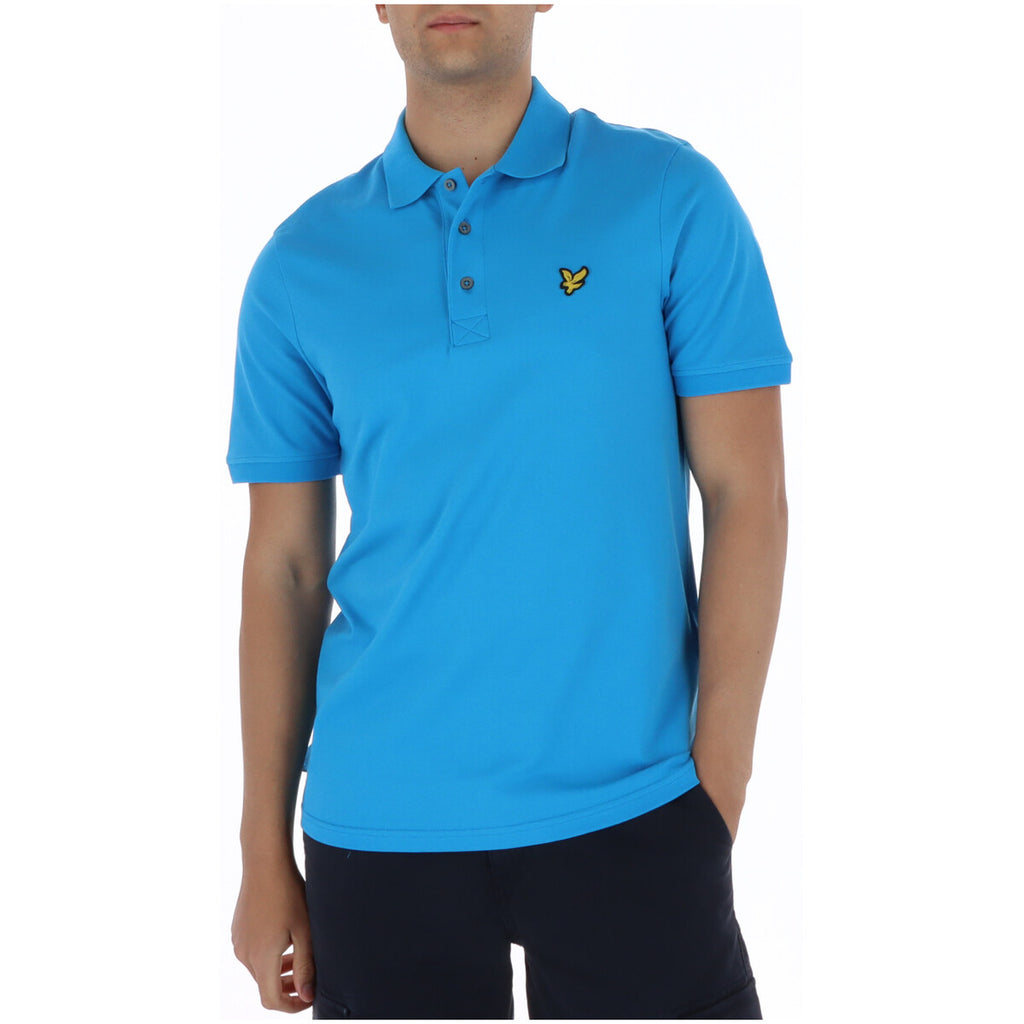 Lyle & Scott Polo Uomo Azzurro Cotone Maniche Corte - AbbiMar