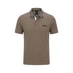 Boss Polo Uomo Beige Cotone Maniche Corte - AbbiMar