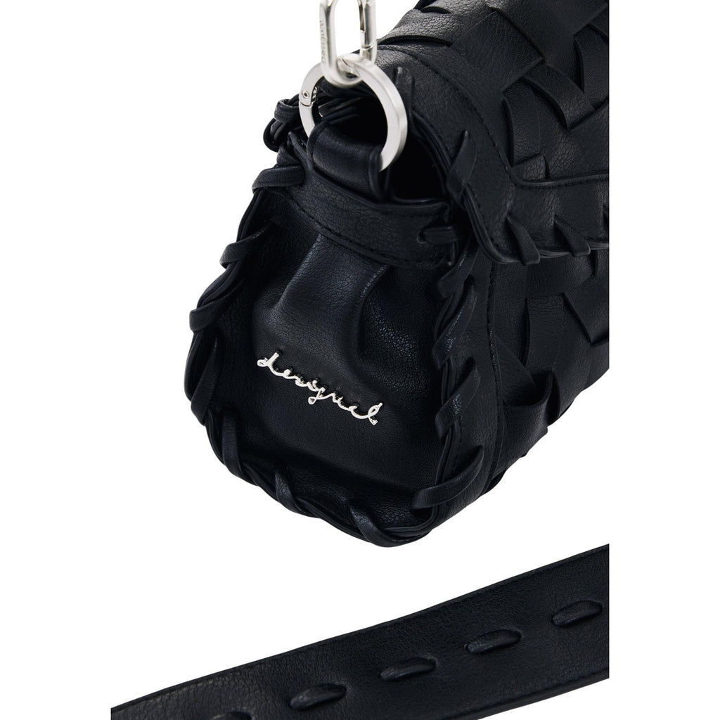 Desigual Borsa Donna Nero Poliestere Bottoni Tracolla - AbbiMar