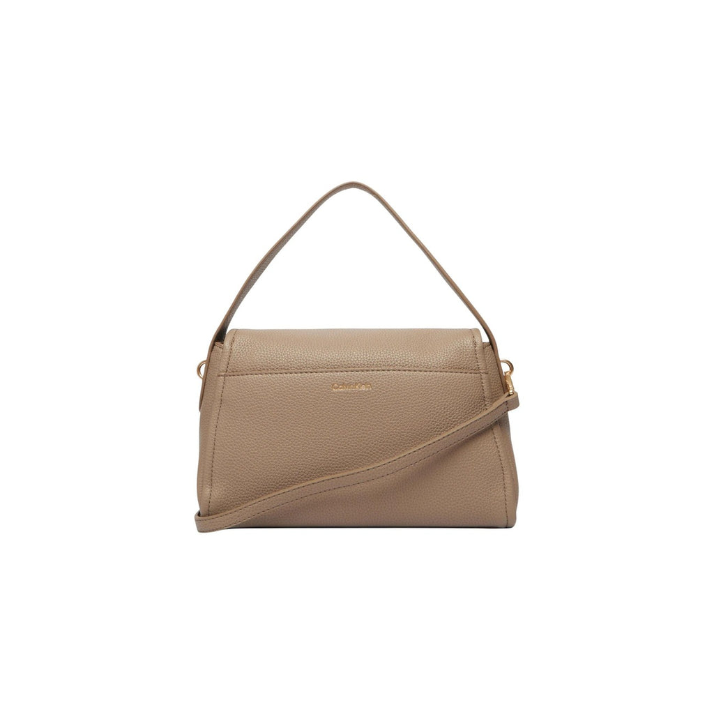 Calvin Klein Borsa Donna Beige Gancio Tracolla Poliuretano - AbbiMar