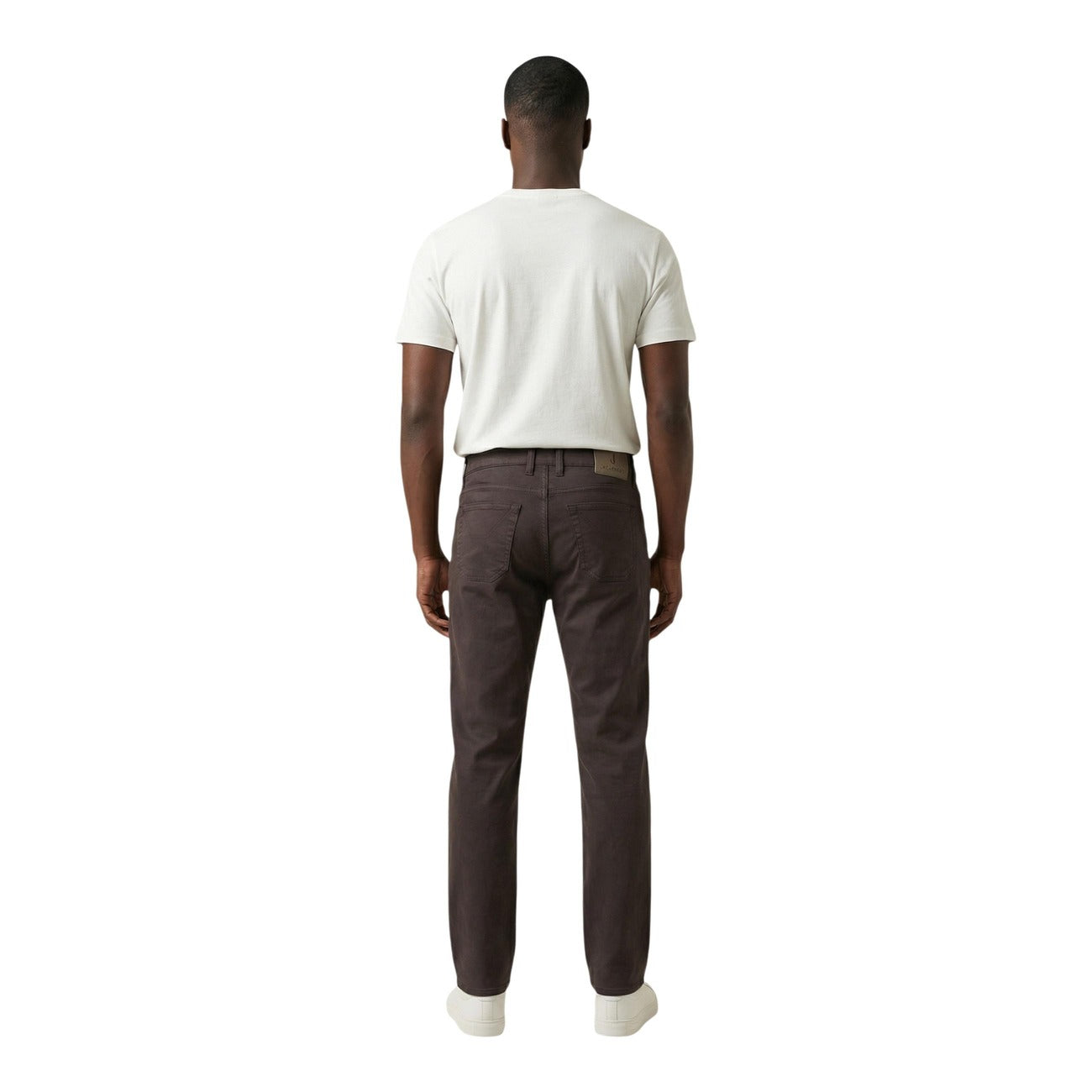 Jeckerson Pantaloni Uomo Marrone Beige Cotone Poliestere Zip - AbbiMar