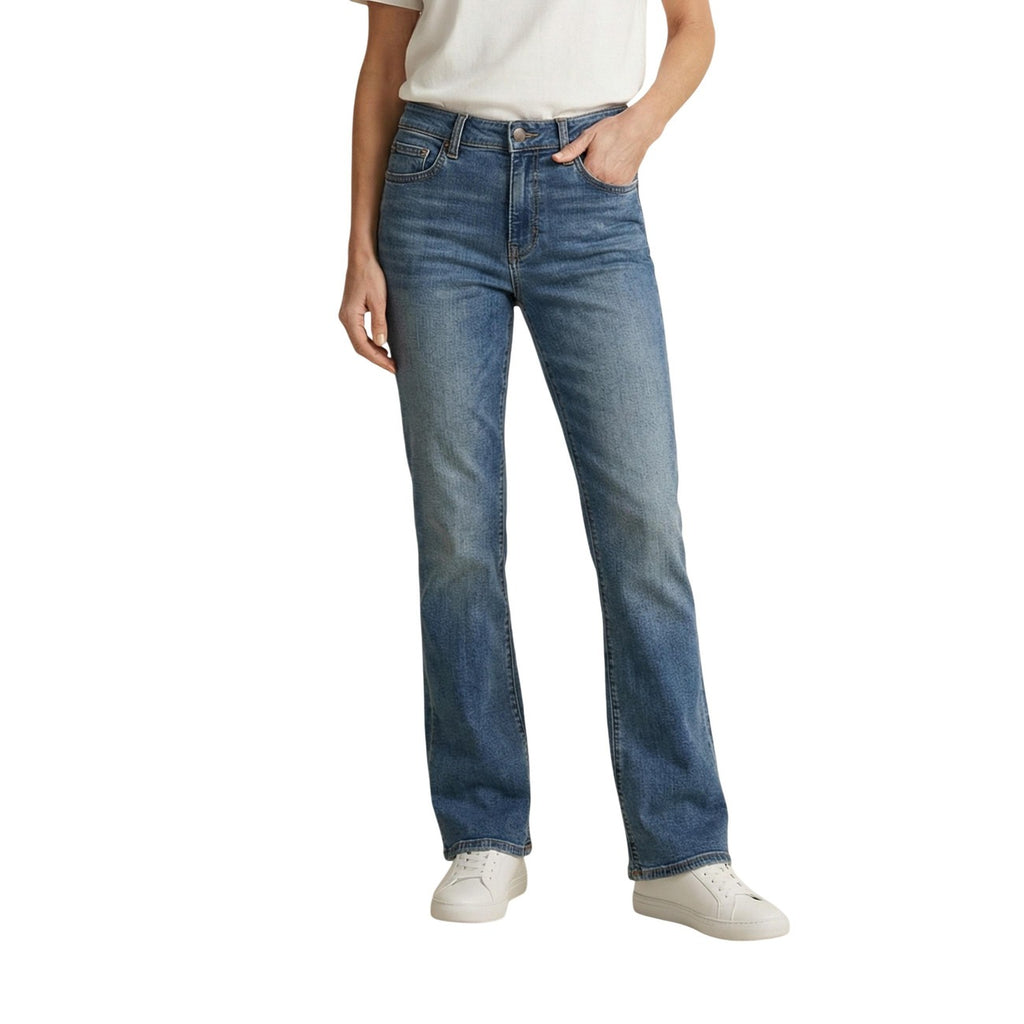 Levis® Jeans Donna Blu Consumato Cotone Zip Bottone - AbbiMar