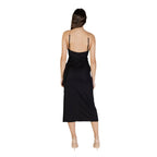 Morgan De Toi Abito Donna Nero Spalline Scollo V - AbbiMar
