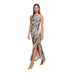 Guess Abito Donna Marrone Stampa Smanicato - AbbiMar