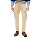 Tommy Hilfiger Jeans Pantaloni Uomo Beige Cotone Organico Zip - AbbiMar