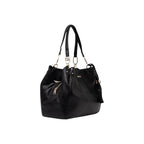Liu Jo Borsa Donna Nero Poliuretano Tasca Interna Shopper - AbbiMar