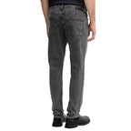 Boss Jeans Uomo Grigio Cotone Elastan Zip Bottone - AbbiMar