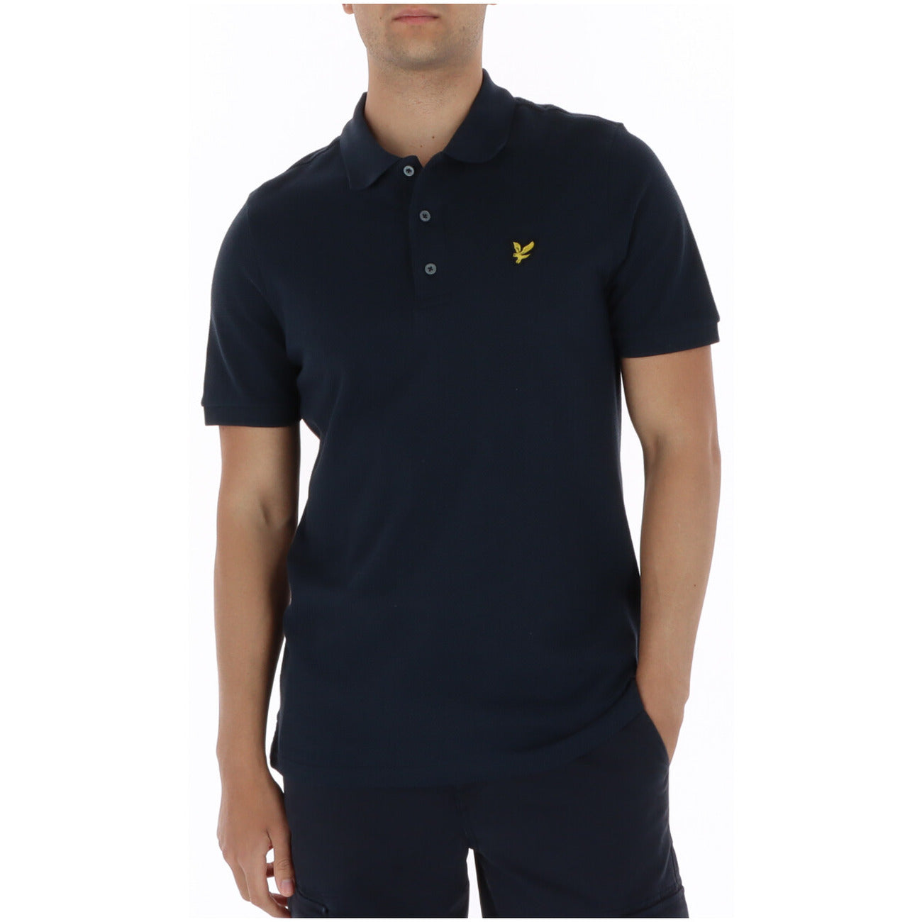 Lyle & Scott Polo Uomo Blu Cotone Maniche Corte - AbbiMar