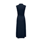 Only Abito Donna Blu Smanicato Lino con Cintura - AbbiMar