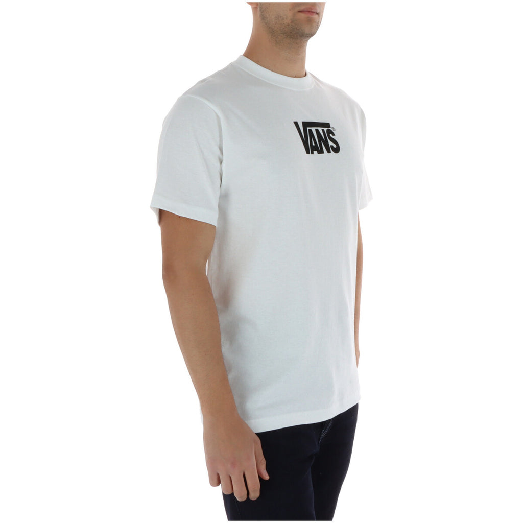 Vans T-Shirt Uomo Bianco Stampa Maniche Corte - AbbiMar