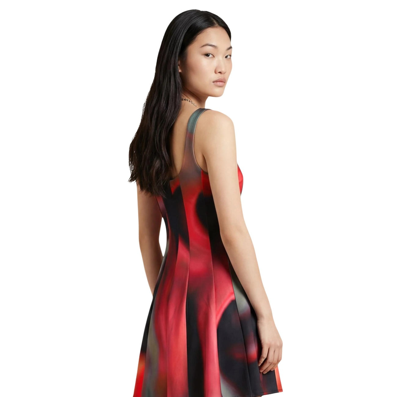 Desigual Abito Donna Nero Scollo Quadrato Smanicato - AbbiMar