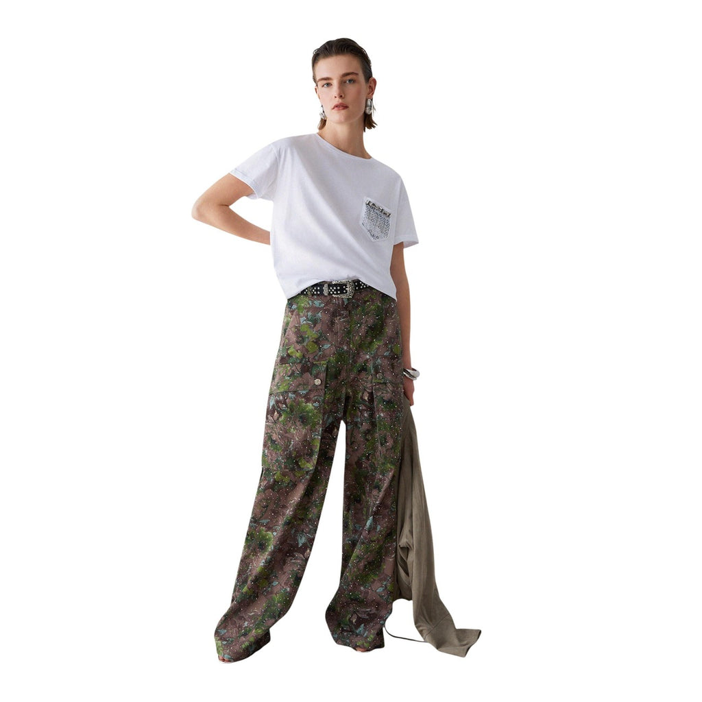 Liu Jo T-Shirt Donna Bianco Cotone Tasca Singola - AbbiMar