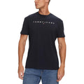 Tommy Hilfiger Jeans T-Shirt Uomo Blu Stampa Cotone Organico - AbbiMar