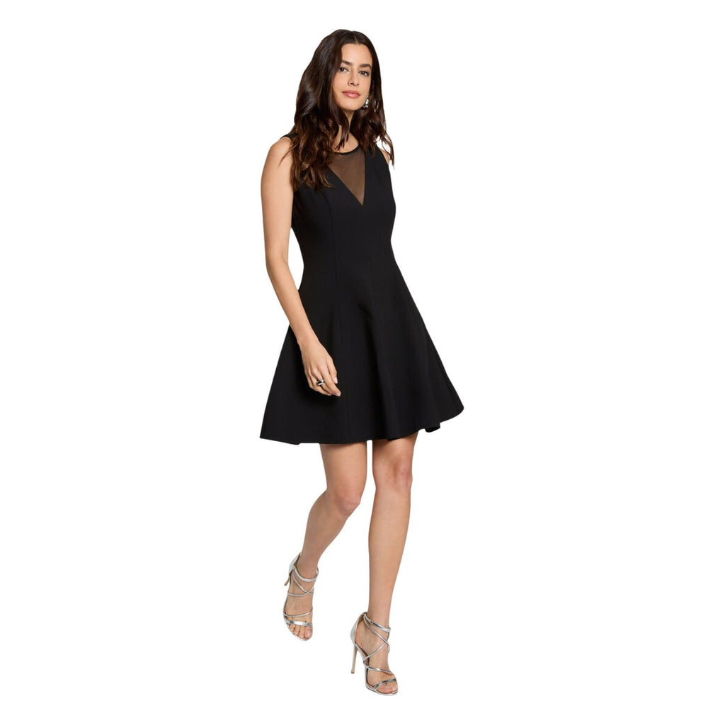 Morgan De Toi Abito Donna Nero Smanicato Scollo Tondo - AbbiMar