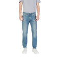 Replay Jeans Uomo Blu 100% Cotone Zip Bottone Tasche - AbbiMar