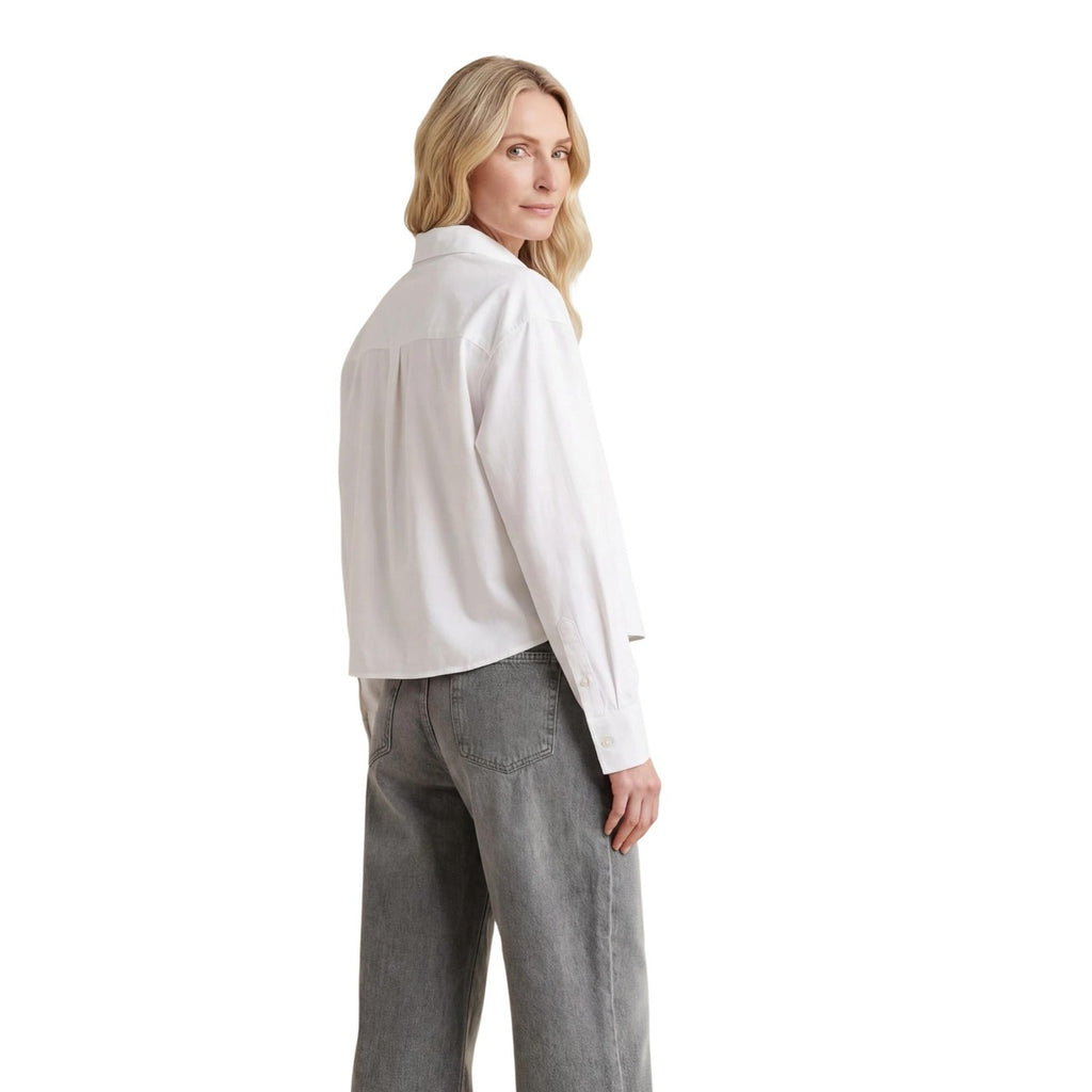 Calvin Klein Jeans Camicia Donna Bianco Cotone Maniche Corte - AbbiMar