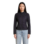 Blauer Giacca Donna Nero Scollo Alto Cerniera Tasche - AbbiMar