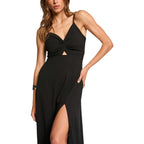 Morgan De Toi Abito Donna Nero Spalline Scollo V - AbbiMar