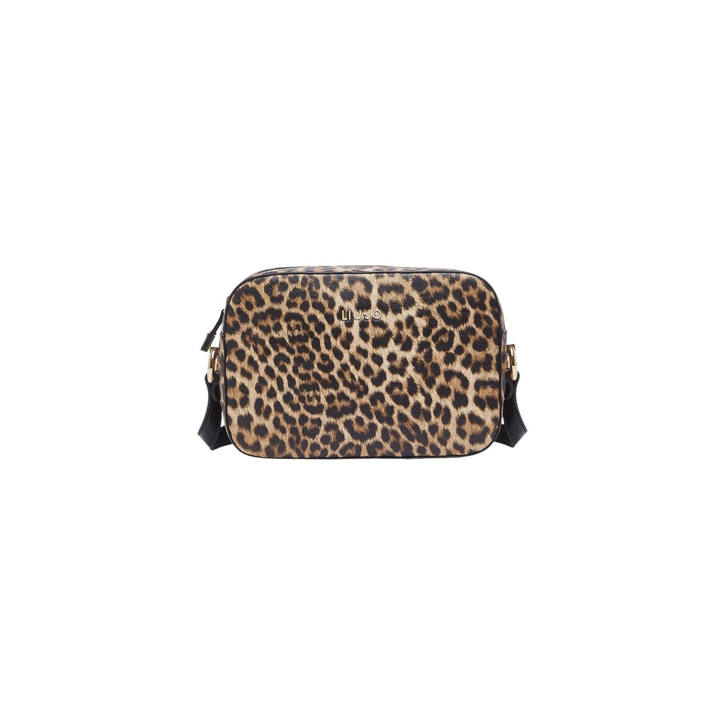 Liu Jo Borsa Donna Marrone Leopardata Cerniera Tracolla - AbbiMar