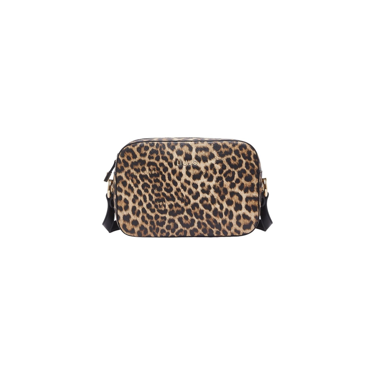 Liu Jo Borsa Donna Marrone Leopardata Cerniera Tracolla - AbbiMar
