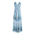 Guess Abito Donna Azzurro Floreale Smanicato Seta - AbbiMar