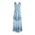 Guess Abito Donna Azzurro Floreale Smanicato Seta - AbbiMar
