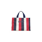 Liu Jo Borsa Donna Blu Righe Cotone Tasca Interna - AbbiMar