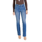 Liu Jo Jeans Donna Blu Cotone Elastan Lycra Zip Bottone - AbbiMar
