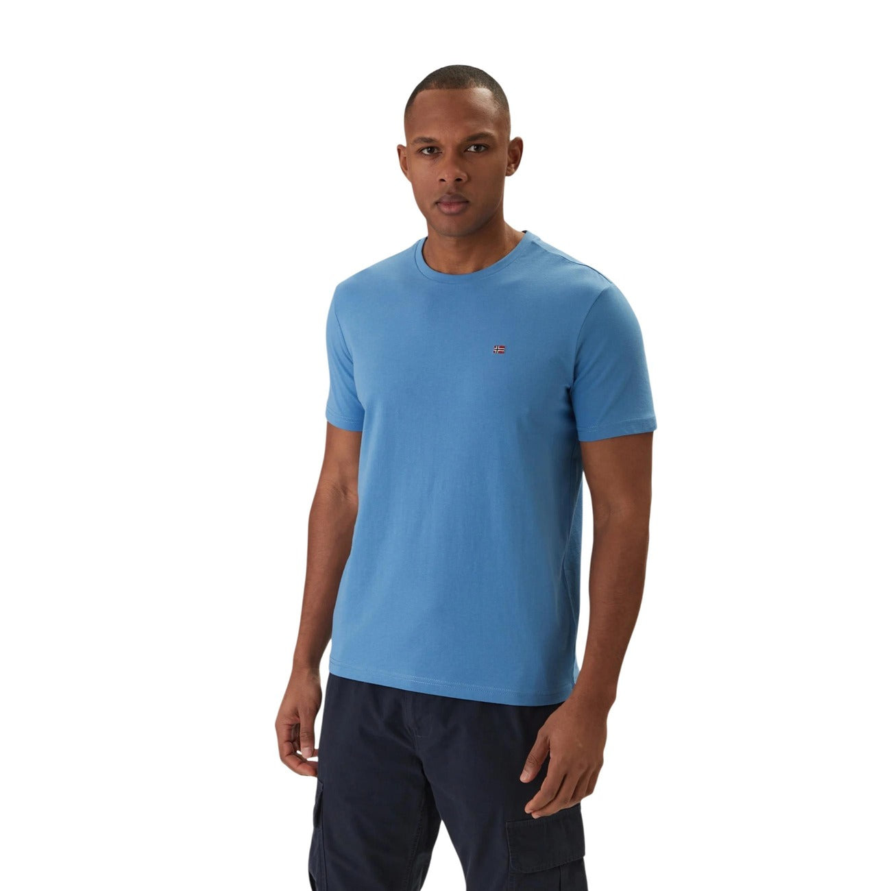 Napapijri T-Shirt Uomo Rosa Cotone Maniche Corte