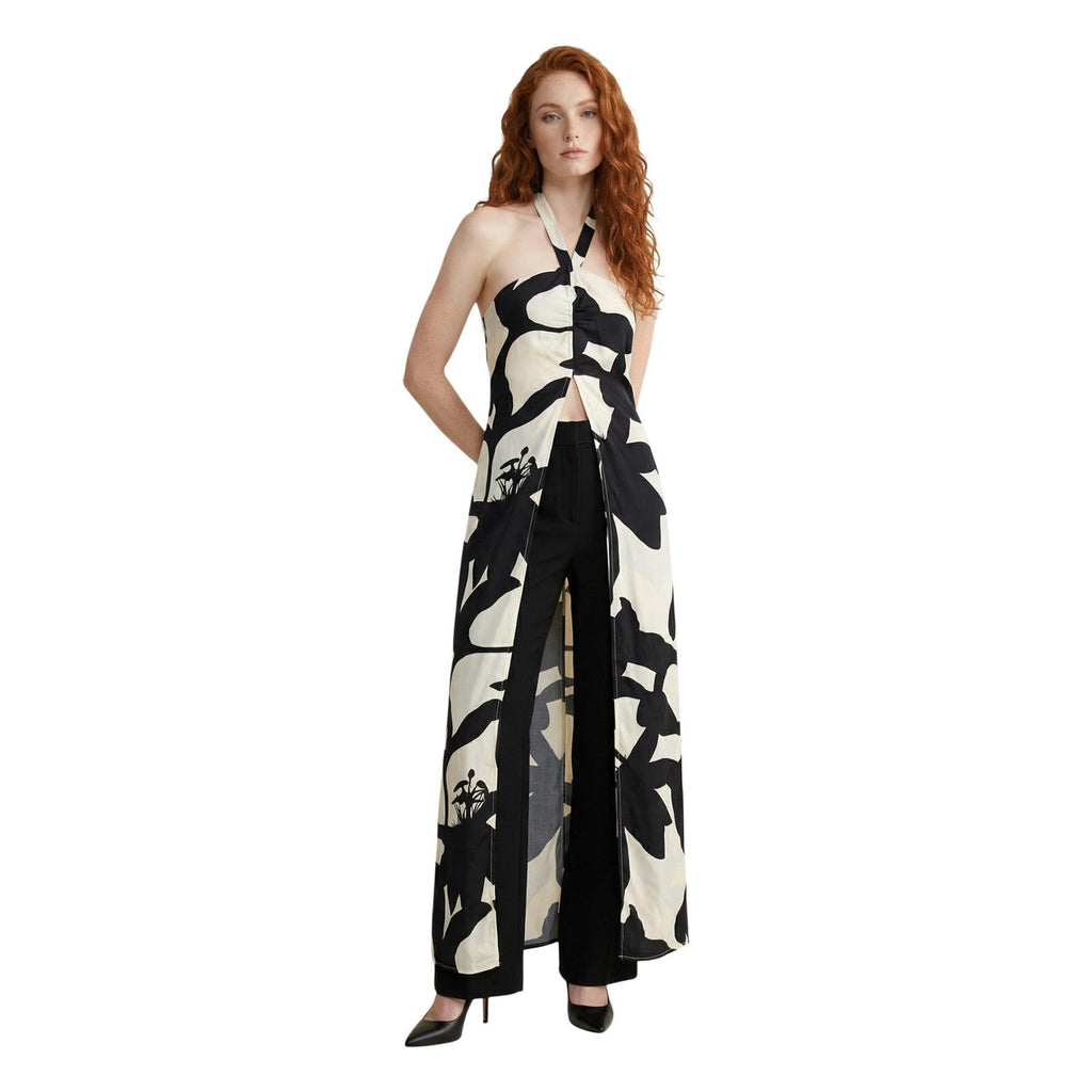Replay Abito Donna Bianco Floreale Spalline Scollo V - AbbiMar