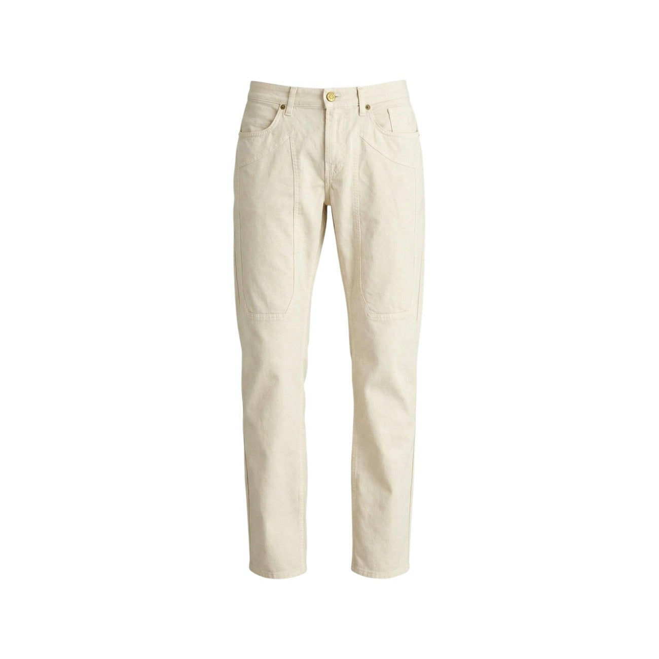 Jeckerson Pantaloni Uomo Beige Ciniglia Zip Tasche - AbbiMar