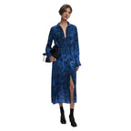 Desigual Abito Donna Blu Stampa Viscosa con Cintura - AbbiMar