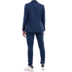Mulish Abito Uomo Blu Monocromo Bottoni Made in Italy - AbbiMar