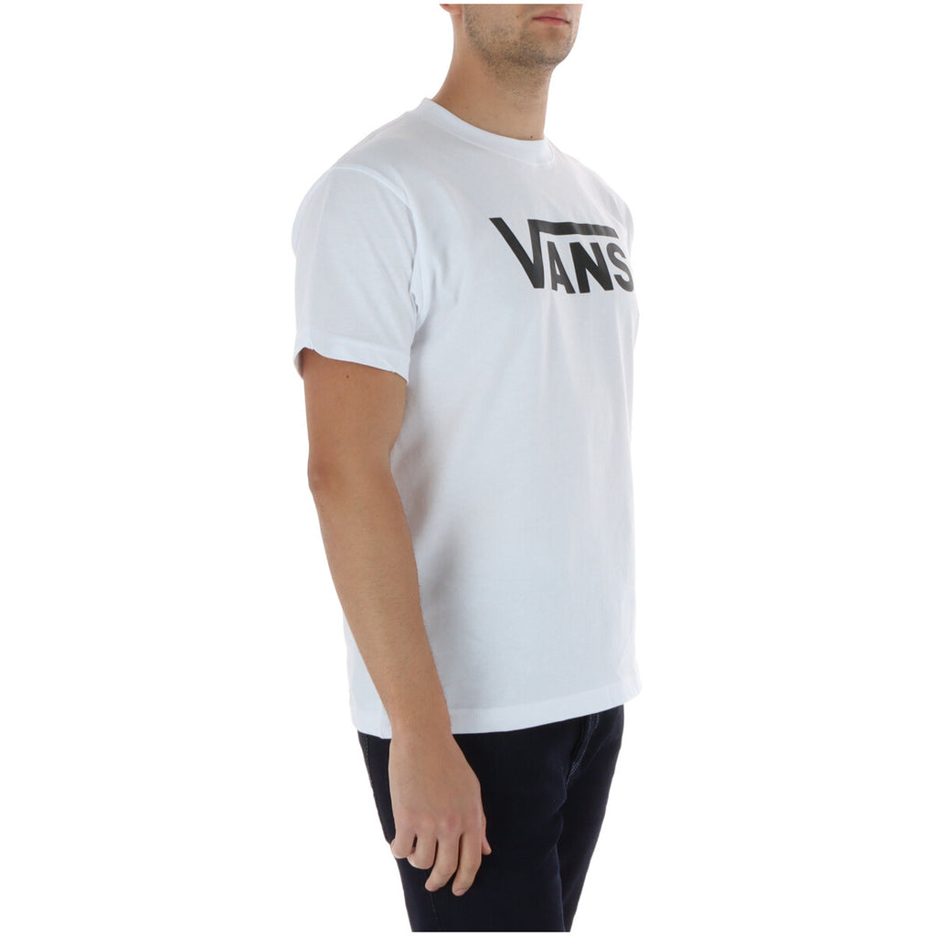 Vans T-Shirt Uomo Bianco Stampa Logo Maniche Corte - AbbiMar