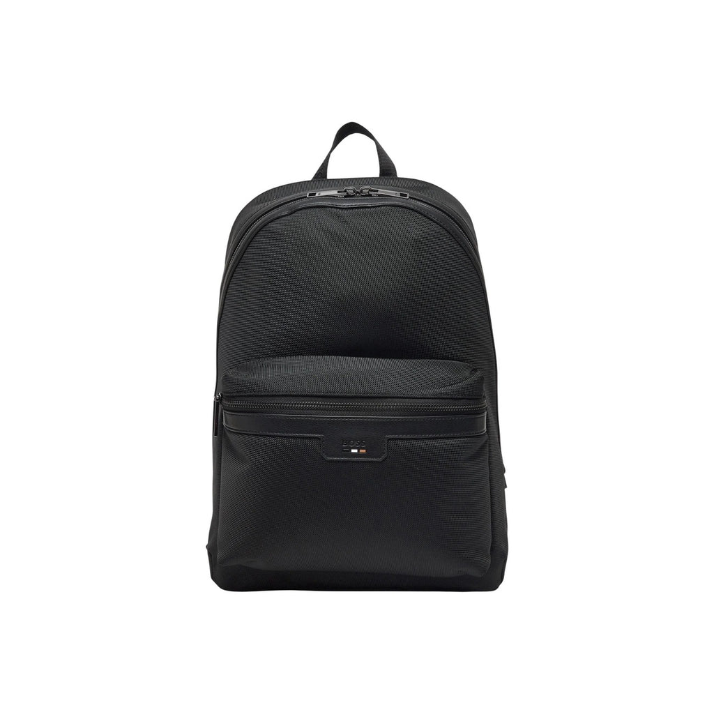 Boss Zaino Uomo Nero Poliestere Cerniera Tasche - AbbiMar