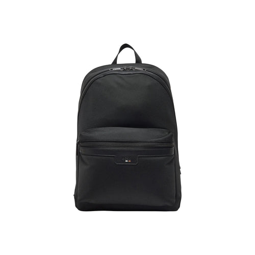 Boss Zaino Uomo Nero Poliestere Cerniera Tasche - AbbiMar