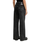 Karl Lagerfeld Jeans Donna Nero Cotone Organico Zip Bottone - AbbiMar