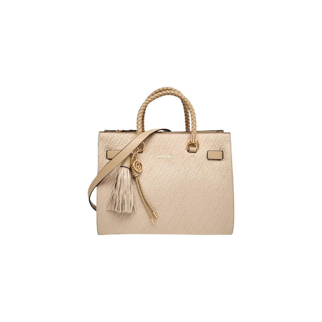 Liu Jo Borsa Donna Beige Poliestere Tasca Interna Grande - AbbiMar