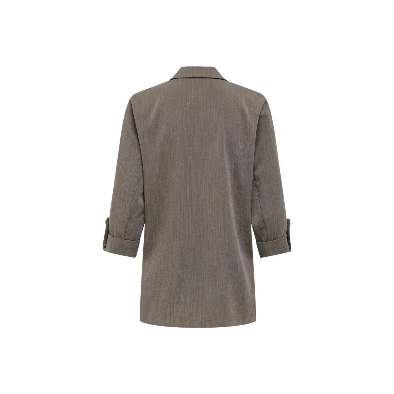 Only Giacca Donna Marrone Maniche 3/4 Bavero Tasche - AbbiMar