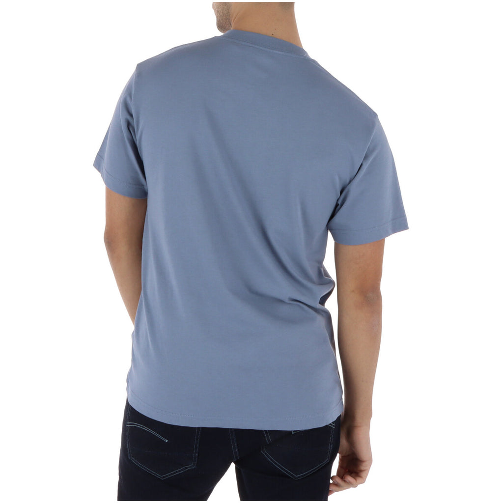 Vans T-Shirt Uomo Azzurro Cotone Maniche Corte - AbbiMar