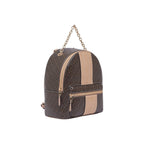 Liu Jo Borsa Donna Marrone Stampa Poliuretano Cerniera Shopper - AbbiMar