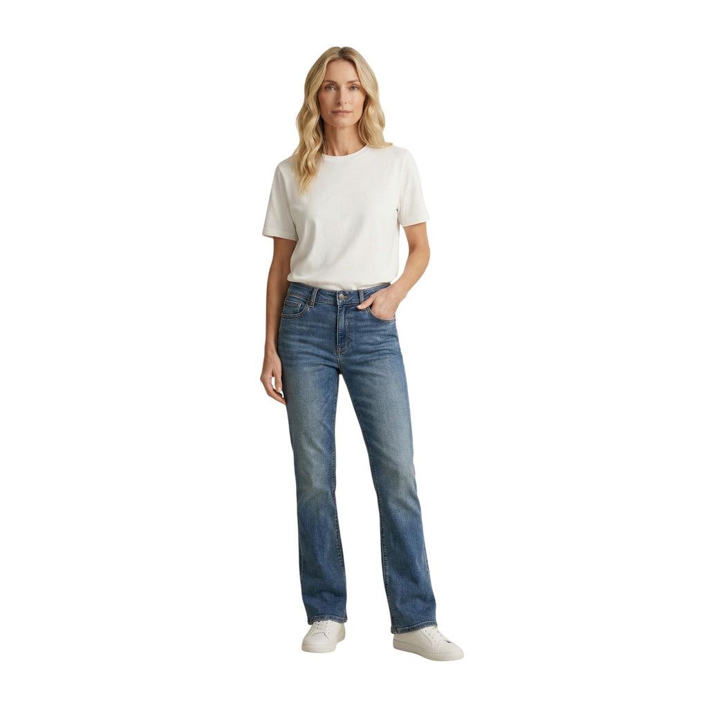 Levis® Jeans Donna Blu Consumato Cotone Zip Bottone - AbbiMar