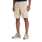 Napapijri Bermuda Uomo Beige Cotone Zip Bottone Tasche - AbbiMar