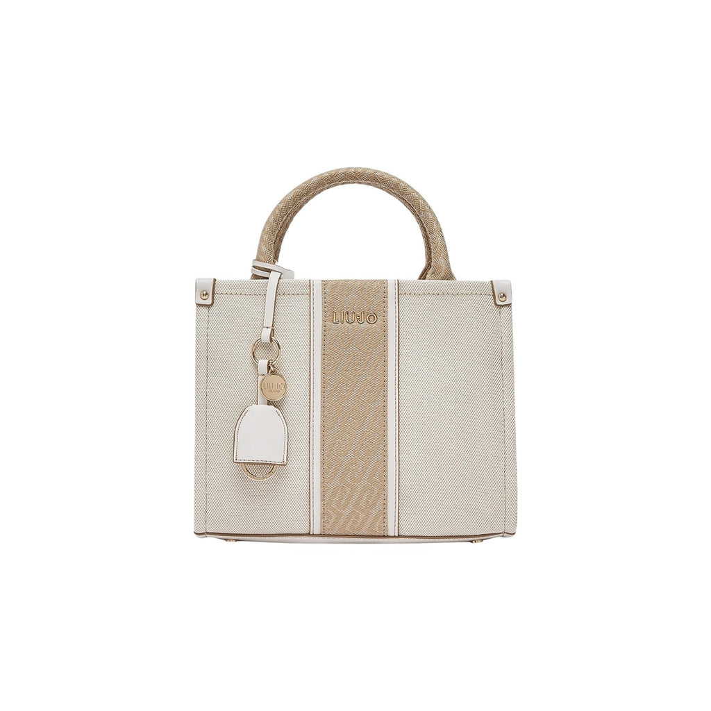Liu Jo Borsa Donna Beige Cotone Tasca Interna - AbbiMar