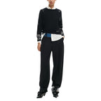 Desigual Maglia Donna Nero Stampa Maniche Lunghe - AbbiMar